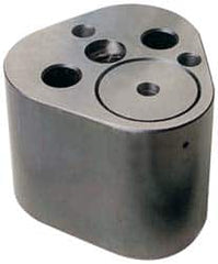 Dayton Lamina - 1-1/4" Shank Diam, 2-3/4" Base Length x 2.72" Base Width x 1-5/8" Base Height, 1/2-13 Thread, Alloy Steel Mold Punch Retainer - 1/4" Dowel Diam, 15/16" Length Between Dowel & Screw, 2" Thread Length, Ball Lock, Heavy Duty (HRT) Series - Caliber Tooling