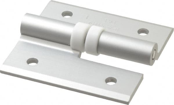 Sugatsune - 2-9/16" Long x 2-3/8" Wide x 9/64" Thick, Aluminum Cabinet Hinge - Aluminum, Aluminum Finish - Caliber Tooling