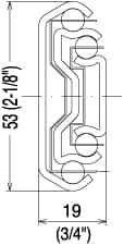 Sugatsune - 13-3/4" Slide Length, 15-3/16" Travel Length, Stainless Steel Ball Bearing Slide - 260 Lb Capacity at Full Extension - Caliber Tooling