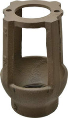 Watts - 1-1/4 to 3" Fit, 4-3/8" Diam, Air Gap Drain - 6-3/4" High, Cast Iron - Caliber Tooling