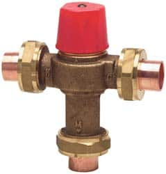 Watts - Union Thread End Connections, 1/2" Pipe, Temperature Control Valve - 150 Max Working psi - Caliber Tooling