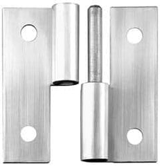 Made in USA - 2" Long x 1.68" Wide x 0.08" Thick, Slip Joint Hinge - Stainless Steel - Caliber Tooling