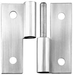 Made in USA - 2-1/2" Long x 2-1/2" Wide x 0.093" Thick, Slip Joint Hinge - Steel - Caliber Tooling