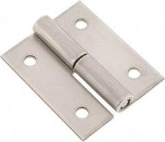 Made in USA - 2" Long x 1.68" Wide x 0.08" Thick, Slip Joint Hinge - Stainless Steel - Caliber Tooling