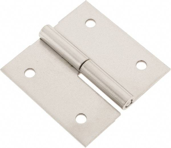 Made in USA - 2-1/2" Long x 2-1/2" Wide x 0.075" Thick, Slip Joint Hinge - Stainless Steel - Caliber Tooling