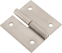 Made in USA - 3" Long x 3" Wide x 0.093" Thick, Slip Joint Hinge - Stainless Steel - Caliber Tooling