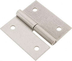 Made in USA - 3" Long x 3" Wide x 0.093" Thick, Slip Joint Hinge - Stainless Steel - Caliber Tooling