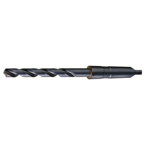 7/8 RHS / RHC HSS 118 Degree Radial Point Taper Shank Taper Length Drill - Steam Oxide - Exact Industrial Supply