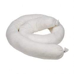 PRO-SAFE - 14 Gal, 4' Long, 3" Diam, Polypropylene Sock - Oil Only, White - Caliber Tooling