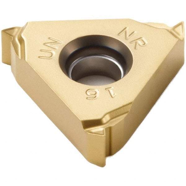 Seco - 16NR Internal Right Hand 18 UN Laydown Threading Insert - Grade CP500, TiAlN/TiN Coated Carbide - Caliber Tooling