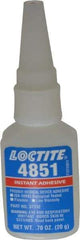 Loctite - 0.70 oz Bottle Clear Instant Adhesive - Series 4851, 20 sec Fixture Time, 24 hr Full Cure Time, Bonds to Fabric, Leather & Paper - Caliber Tooling