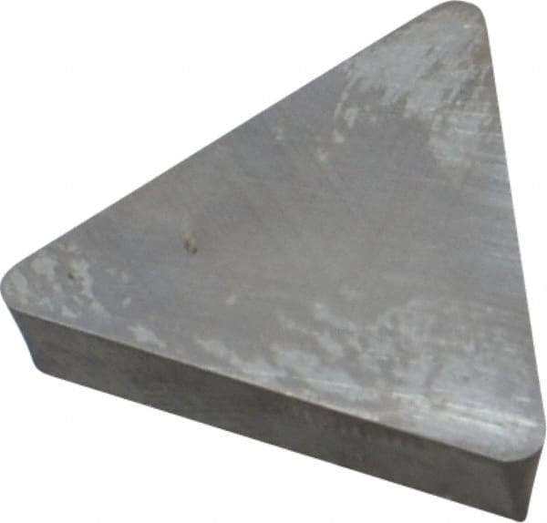 Interstate - TPU433 Grade I55 Carbide Turning Insert - 60° Triangle, 1/2" Inscr Circle, 3/16" Thick, 3/64" Corner Radius - Caliber Tooling