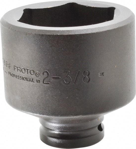 Proto - 3/4" Drive 2-3/8" Standard Impact Socket - 6 Points, 3-3/8" OAL - Caliber Tooling