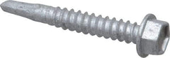 Buildex - #12, Hex Washer Head, Hex Drive, 1-1/2" Length Under Head, #2 Point, Self Drilling Screw - Steel - Caliber Tooling