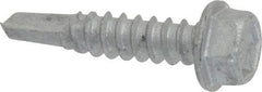 Buildex - #12, Hex Washer Head, Hex Drive, 1" Length Under Head, #3 Point, Self Drilling Screw - Steel - Caliber Tooling