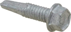 Buildex - #12, Hex Washer Head, Hex Drive, 7/8" Length Under Head, #4 Point, Self Drilling Screw - Steel - Caliber Tooling