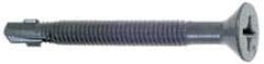 Buildex - 1/4", Flat Head, Phillips Drive, 3" OAL, #4 Point, Self Drilling Screw - Steel - Caliber Tooling