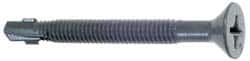 Buildex - #12, Flat Head, Phillips Drive, 2-1/4" OAL, #4 Point, Self Drilling Screw - Steel - Caliber Tooling