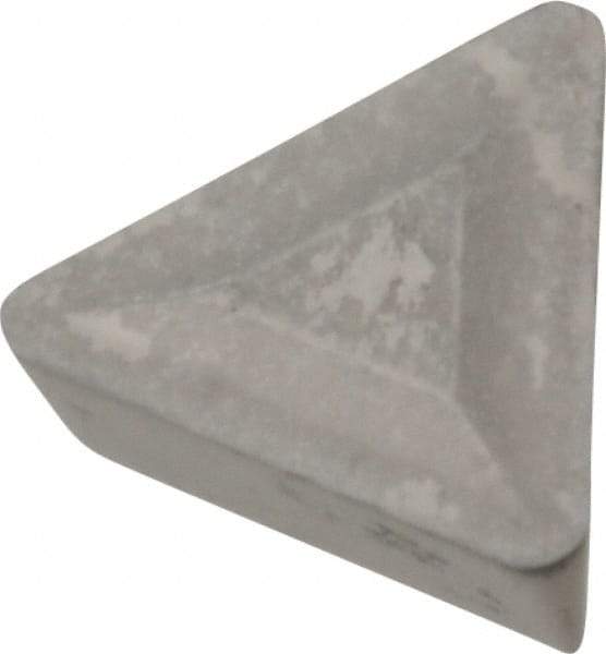 Interstate - TPMR222 Grade I55 Carbide Turning Insert - Uncoated, 60° Triangle, 1/4" Inscr Circle, 1/8" Thick, 1/32" Corner Radius - Caliber Tooling