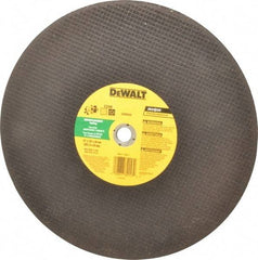 DeWALT - 14" Silicon Carbide Cutoff Wheel - 1/8" Thick, 20mm Arbor, 5,500 Max RPM, Use with Circular Saws - Caliber Tooling