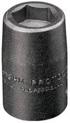 Proto - 1/4" Drive 5mm Standard Magnetic Impact Socket - 6 Points, 7/8" OAL - Caliber Tooling