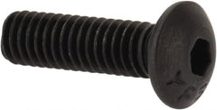 Value Collection - #6-40 UNF Hex Socket Drive, Button Screw - Alloy Steel, Black Oxide Finish, Fully Threaded, 1/2" Length Under Head - Caliber Tooling