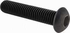 Value Collection - 1/2-13 UNC Hex Socket Drive, Button Screw - Alloy Steel, Black Oxide Finish, Fully Threaded, 2-1/2" Length Under Head - Caliber Tooling