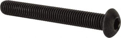 Value Collection - 1/2-13 UNC Hex Socket Drive, Button Screw - Alloy Steel, Black Oxide Finish, Fully Threaded, 4" Length Under Head - Caliber Tooling