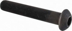 Value Collection - 1/2-20 UNF Hex Socket Drive, Button Screw - Alloy Steel, Black Oxide Finish, Fully Threaded, 3" Length Under Head - Caliber Tooling