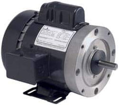 US Motors - 3/4 hp, No Thermal Protection, 3,450 RPM, 115/230 Volt, Industrial Electric AC/DC Motor - Size 56C Frame, Ball Bearings, 9.8/4.9 Full Load Amps, B Class Insulation - Caliber Tooling