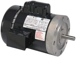 US Motors - 1/2 hp, TEFC Enclosure, 1,725 RPM, 115/208-230 Volt, 60 Hz, Industrial Electric AC/DC Motor - Size 56 Frame, 1 Speed, Ball Bearings, B Class Insulation, Reversible - Caliber Tooling