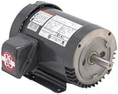 US Motors - 1/4 hp, TEFC Enclosure, No Thermal Protection, 1,770 RPM, 208-230/460 Volt, 60 Hz, Three Phase Standard Efficient Motor - Size 143 Frame, Rigid Mount, 1 Speed, Ball Bearings, 1.3-1.4/0.7 Full Load Amps, F Class Insulation, Reversible - Caliber Tooling