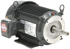 US Motors - 20 hp, TEFC Enclosure, No Thermal Protection, 3,530 RPM, 575 Volt, 60 Hz, Three Phase Standard Efficient Motor - Size 256 Frame, Rigid Mount, 1 Speed, Ball Bearings, 19.3 Full Load Amps, F Class Insulation, Reversible - Caliber Tooling