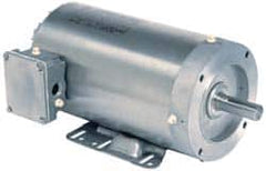 US Motors - 1.5 hp, TEFC Enclosure, No Thermal Protection, 1,755 RPM, 208-230/460 Volt, 60 Hz, Three Phase Energy Efficient Motor - Size 145TC Frame, Rigid Mount, 1 Speed, Ball Bearings, 4.3-4.1/2.1 Full Load Amps, F Class Insulation, Reversible - Caliber Tooling