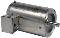 US Motors - 1.5 hp, TEFC Enclosure, No Thermal Protection, 1,755 RPM, 208-230/460 Volt, 60 Hz, Three Phase Energy Efficient Motor - Size 56C Frame, C-Face Mount, 1 Speed, Ball Bearings, 4.3-4.1/2.1 Full Load Amps, F Class Insulation, Reversible - Caliber Tooling