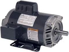 US Motors - 7-1/2 hp, ODP Enclosure, 1,730 RPM, 230 Volt, 60 Hz, Industrial Electric AC/DC Motor - Size 215 Frame, Horizontal-Footed Mount, 1 Speed, Ball Bearings, 35.6 Full Load Amps, F Class Insulation - Caliber Tooling