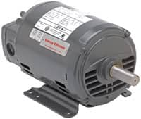 US Motors - 1.5 hp, ODP Enclosure, No Thermal Protection, 1,725 RPM, 208-230/460 Volt, 60 Hz, Polyphase Motor - Size 56H Frame, Flange Mount, 1 Speed, Ball Bearings, 4.9-5.0/2.5 Full Load Amps, B Class Insulation - Caliber Tooling