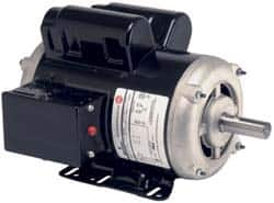 US Motors - 5 hp, ODP Enclosure, Manual Thermal Protection, 3,450 RPM, 230 Volt, 60 Hz, Single Phase Capacitor Start-Cap Run Motor - Size 143T Frame, Rigid Mount, 1 Speed, Ball Bearings, 21 Full Load Amps, B Class Insulation - Caliber Tooling