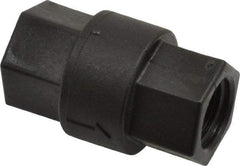 Specialty Mfr - 3/8" Polypropylene Check Valve - Inline, FNPT x FNPT, 125 WOG - Caliber Tooling