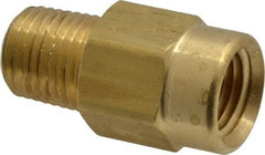 Specialty Mfr - 1/4" Brass Check Valve - Inline, FNPT x MNPT, 500 WOG - Caliber Tooling