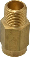 Specialty Mfr - 1/2" Brass Check Valve - Inline, FNPT x MNPT, 500 WOG - Caliber Tooling