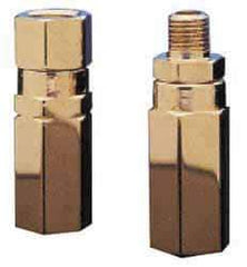 Specialty Mfr - 1/4" Brass Check Valve - Inline, FNPT x FNPT, 3,000 WOG - Caliber Tooling