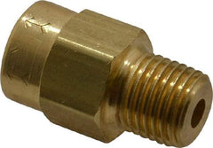 Specialty Mfr - 1/4" Brass Check Valve - Inline, MNPT x FNPT, 2,500 WOG - Caliber Tooling