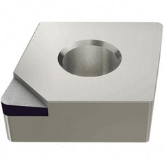 Iscar - DCMT3-0 Grade ID5 Polycrystalline Diamond (PCD) Turning Insert - Uncoated, 55° Diamond, 3/8" Inscr Circle, 5/32" Thick, 0.0079" Corner Radius - Caliber Tooling