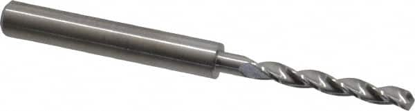 M.A. Ford - 3.4mm 150° Solid Carbide Jobber Drill - Bright Finish, Right Hand Cut, Parabolic Flute, Straight Shank, 66mm OAL, Standard Point - Caliber Tooling