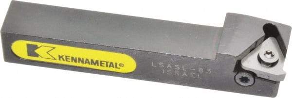 Kennametal - External Thread, Left Hand Cut, 1/2" Shank Width x 1/2" Shank Height Indexable Threading Toolholder - 3-1/4" OAL, LT 16EL Insert Compatibility, LSA Toolholder, Series LT Threading - Caliber Tooling