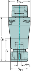 C43911416070 CAPTO ADAPTER - Caliber Tooling