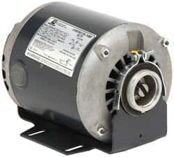 US Motors - 1/4 hp, ODP Enclosure, Auto Thermal Protection, 1,725 RPM, 120/240 Volt, 60/50 Hz, Single Phase Split Phase Motor - Size 48 Frame, Cradle Mount, 1 Speed, Sleeve Bearings, 5.5/2.7 & 4.4/2.2 Full Load Amps, B Class Insulation, Reversible - Caliber Tooling