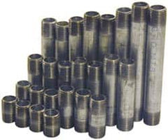 B&K Mueller - 60 Piece, 1-1/4" Pipe, Galvanized Pipe Nipple Set - Schedule 40, (6) Close, (6) 2, (6) 2-1/2, (6) 3, (6) 3-1/2, (6) 4, (6) 4-1/2, (6) 5, (6) 5-1/2, (6) 6 - Caliber Tooling