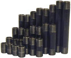 B&K Mueller - 66 Piece, 3/4" Pipe, Black Finished Steel Pipe Nipple Set - Schedule 40, (6) Close, (6) 1-1/2, (6) 2, (6) 2-1/2, (6) 3, (6) 3-1/2, (6) 4, (6) 4-1/2, (6) 5, (6) 5-1/2, (6) 6 - Caliber Tooling